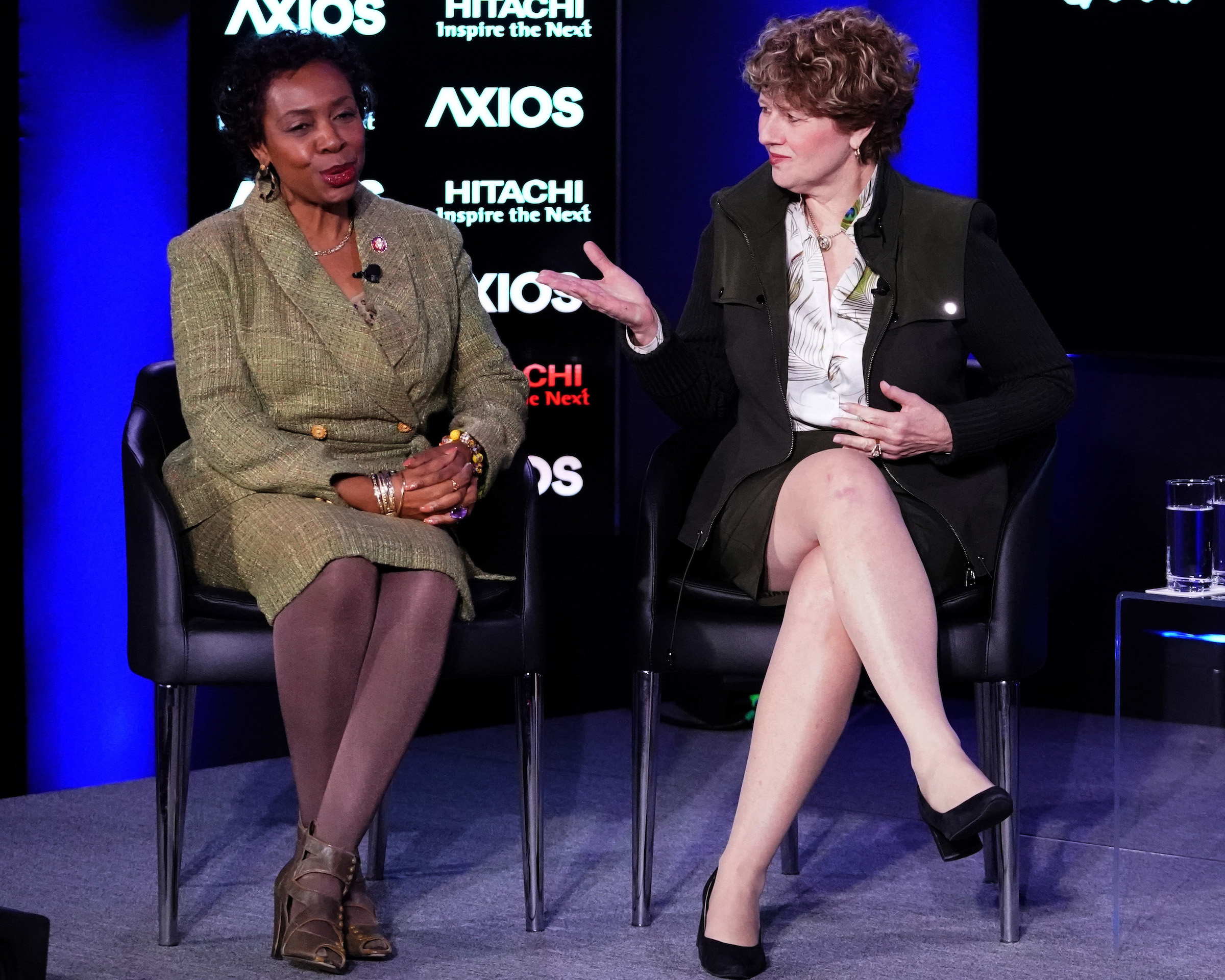 Yvette Clarke and Susan Brooks at The Smart American City event sponsored by Hitachi Group